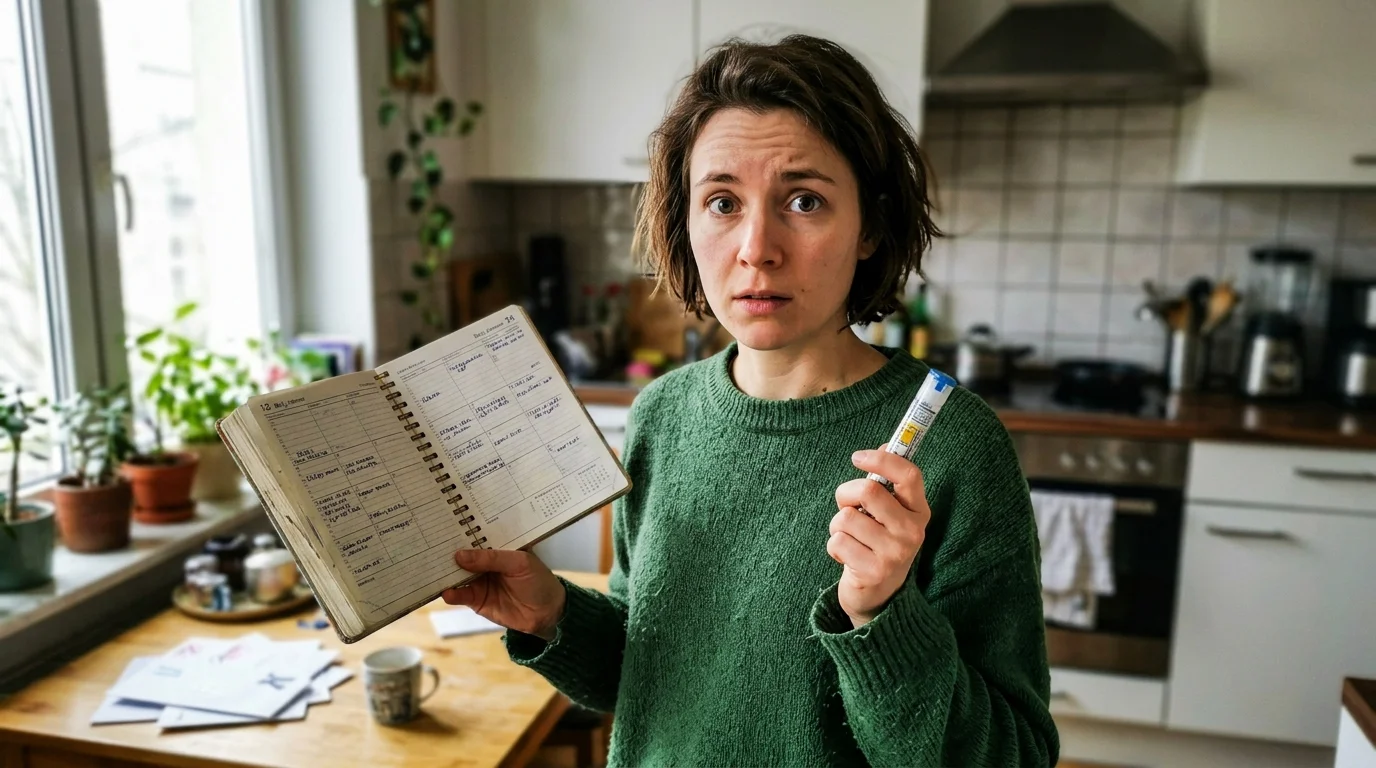 Kalendář zobrazující frekvenci a harmonogram aplikace injekcí Ozempic